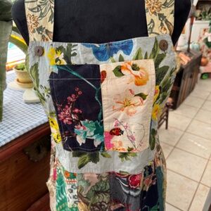 Rahab’s Rope Patchwork Romper Colorful Overalls S/M